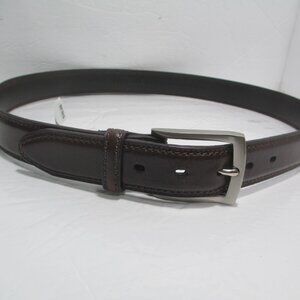 Dockers Mens 36 Dark Brown Leather Belt NEW